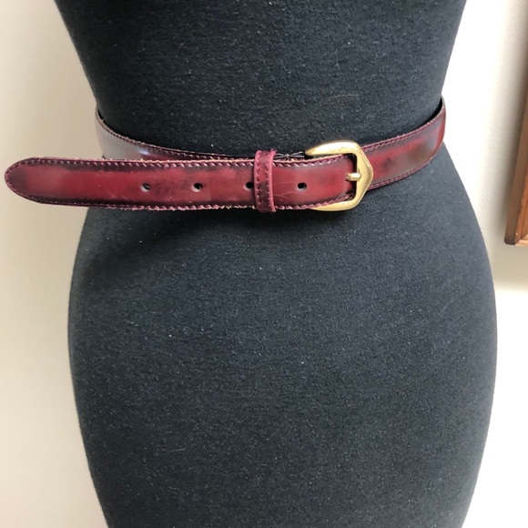 🌿HP!🌿 Christian Dior Red / Black Leather Belt - Picture 4 of 8